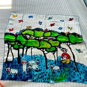 Chinese Scarf 100% Silk